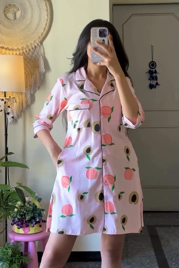 Peach Sleep Shirt - NapStory