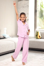 Petal Crinkled Muslin Kids Pyjama Set