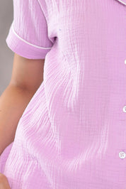 Petal Crinkled Muslin Pyjama Set