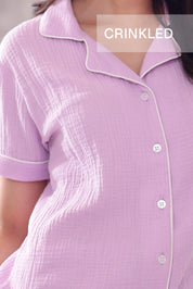 Petal Crinkled Muslin Pyjama Set