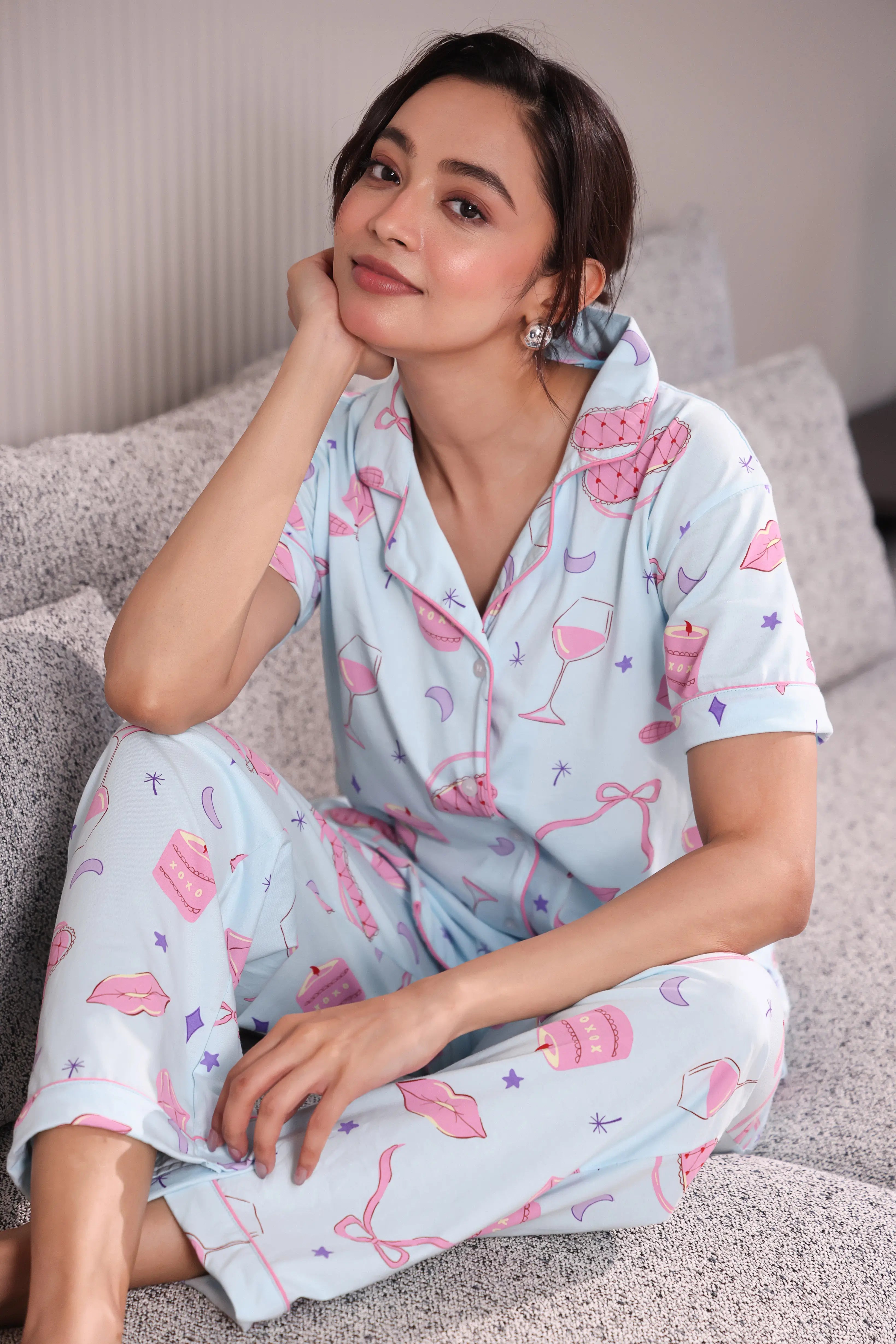 Pink Whisper Pyjama Set