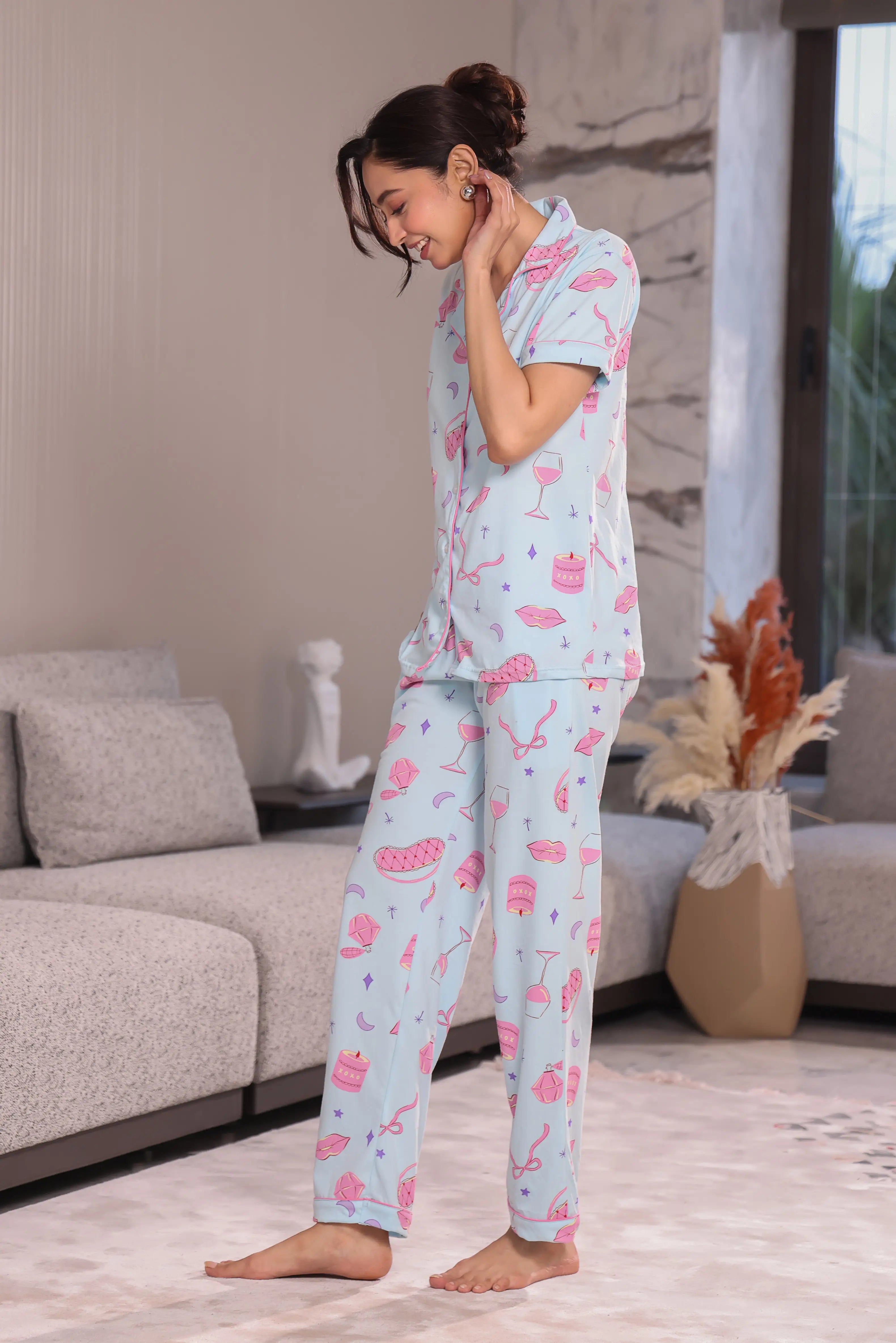 Pink Whisper Pyjama Set