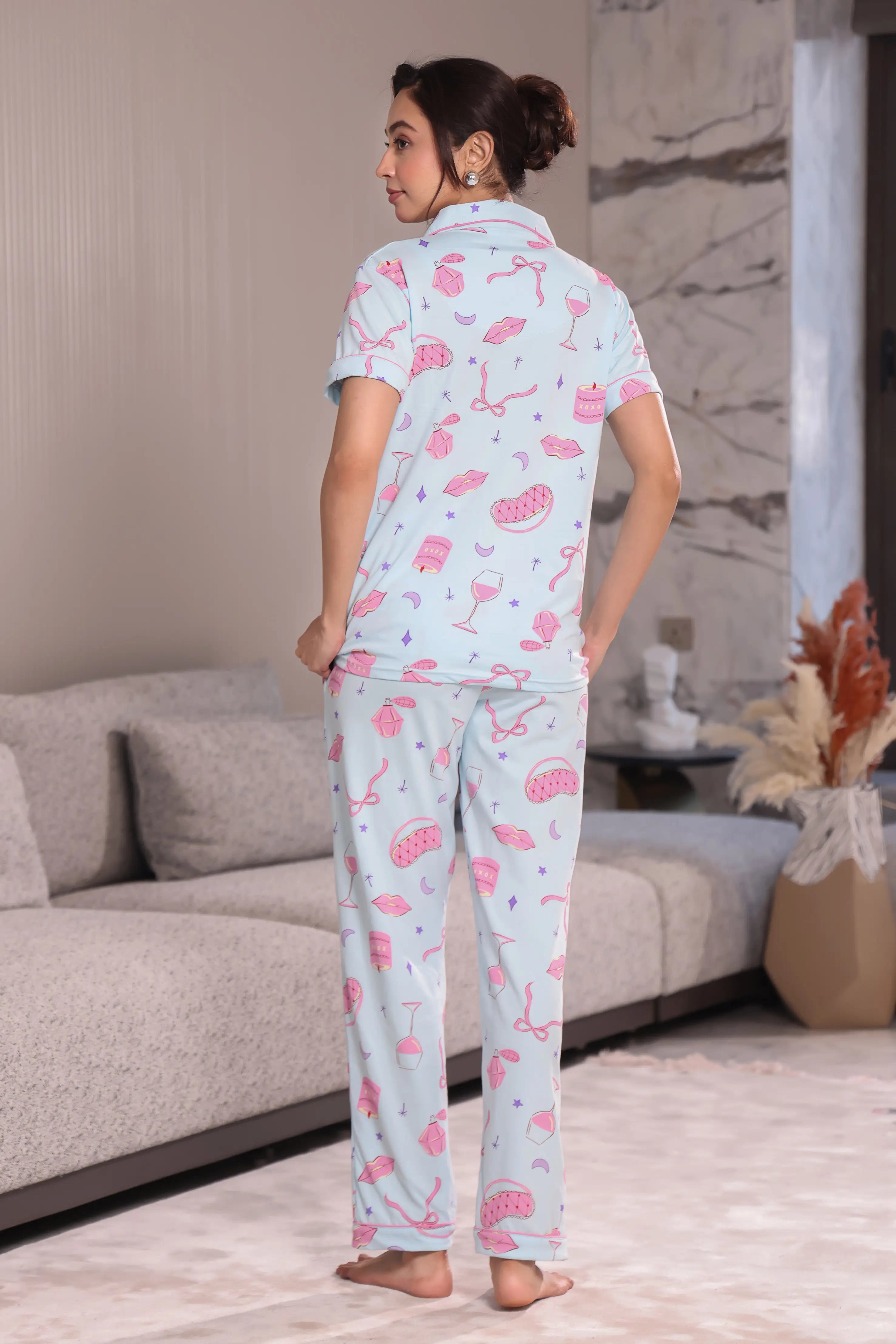 Pink Whisper Pyjama Set