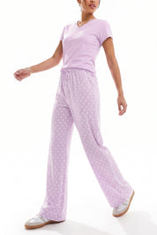 Polka Dot Printed Cotton Pyjama