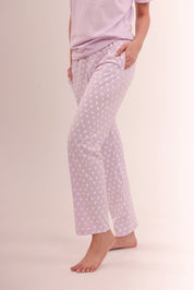 Polka Dot Printed Cotton Pyjama