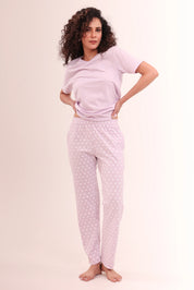 Polka Dot Printed Cotton Pyjama