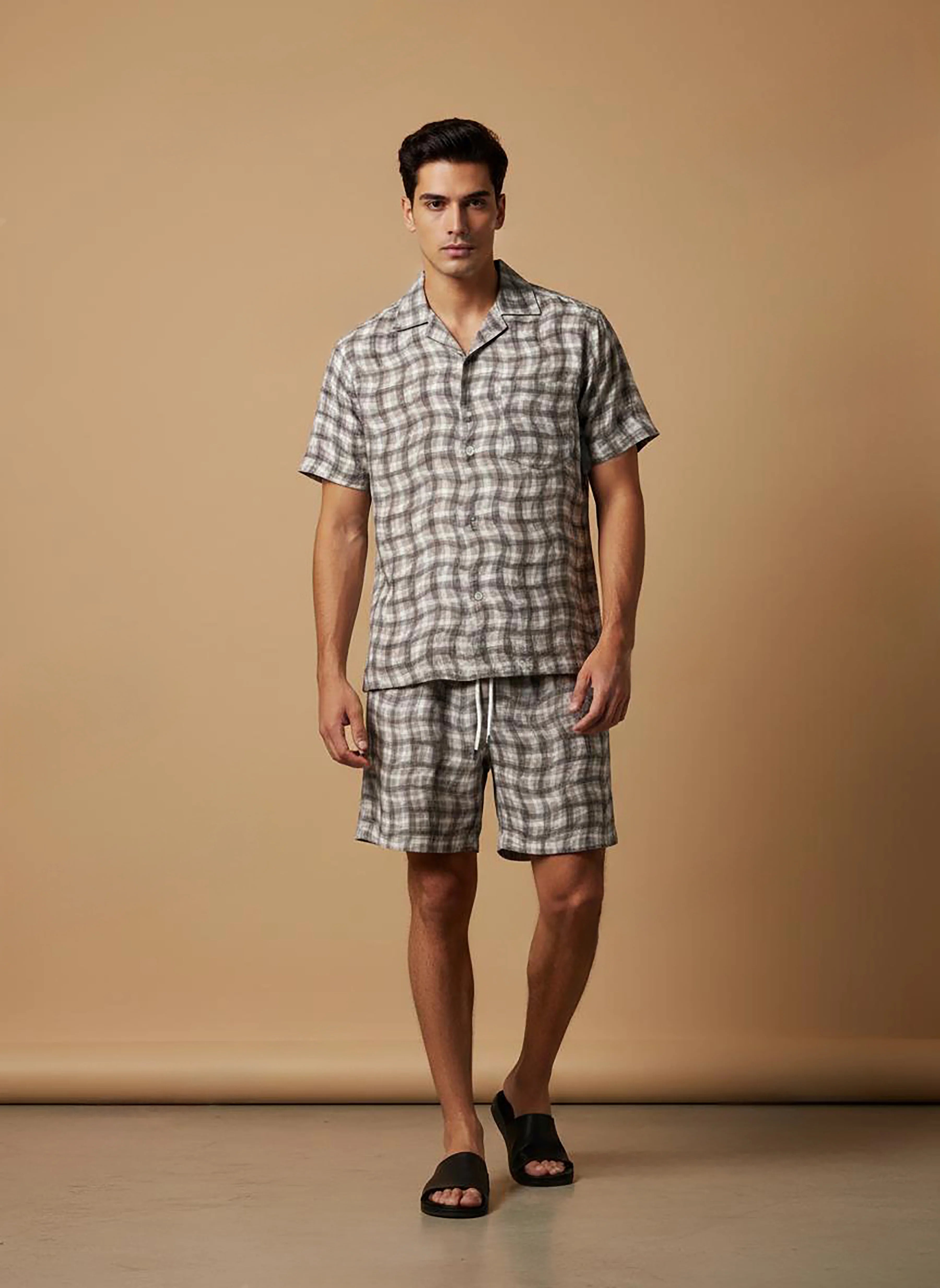 Plaid Men's Lounge Set
