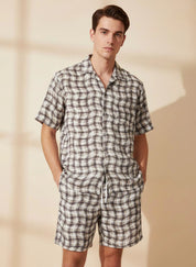 Plaid Men's Lounge Set