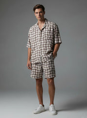 Plaid Men's Lounge Set