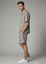 Plaid Men's Lounge Set