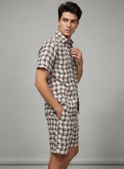 Plaid Men's Lounge Set