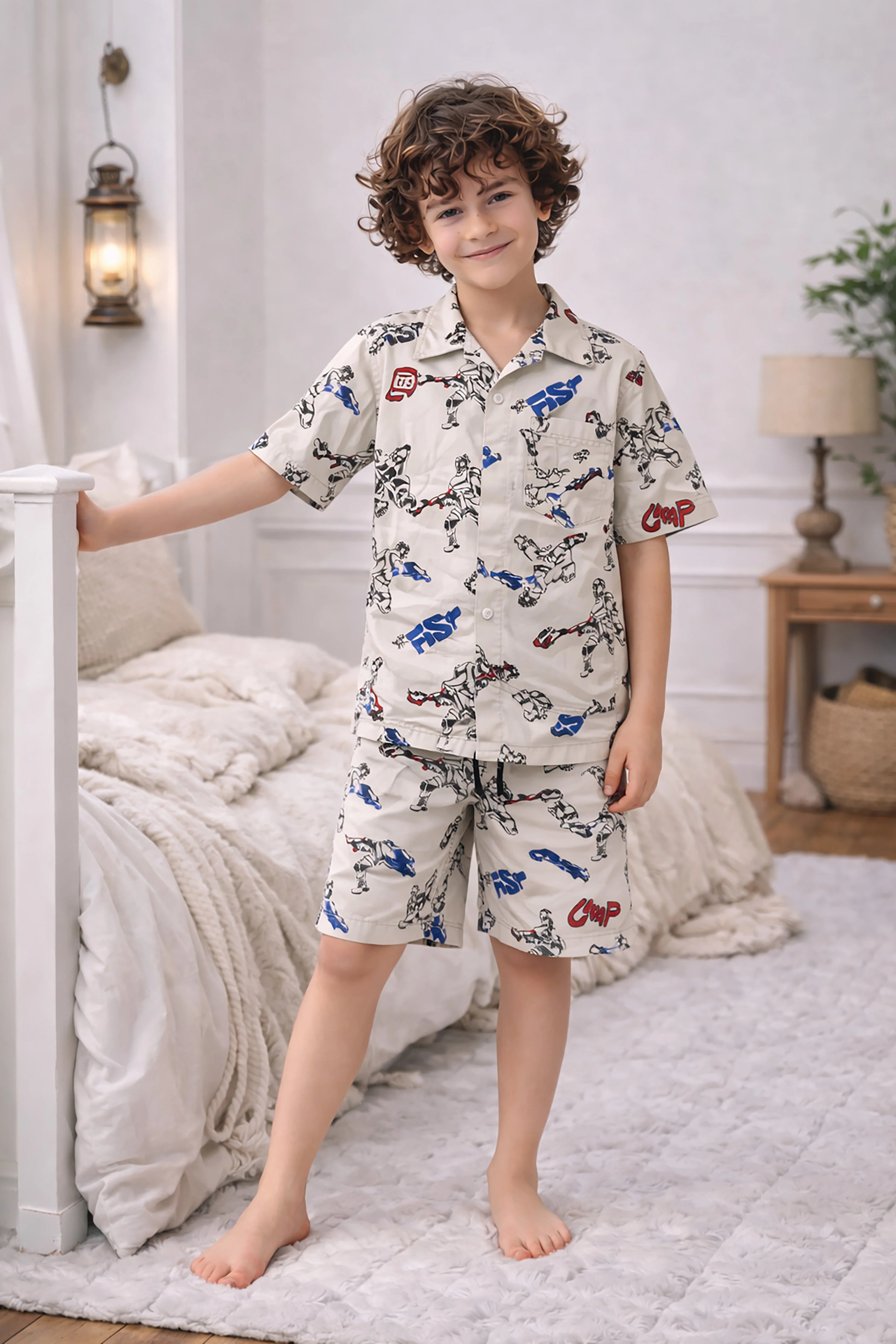 Ranger Kids Shorts Set (Cream)