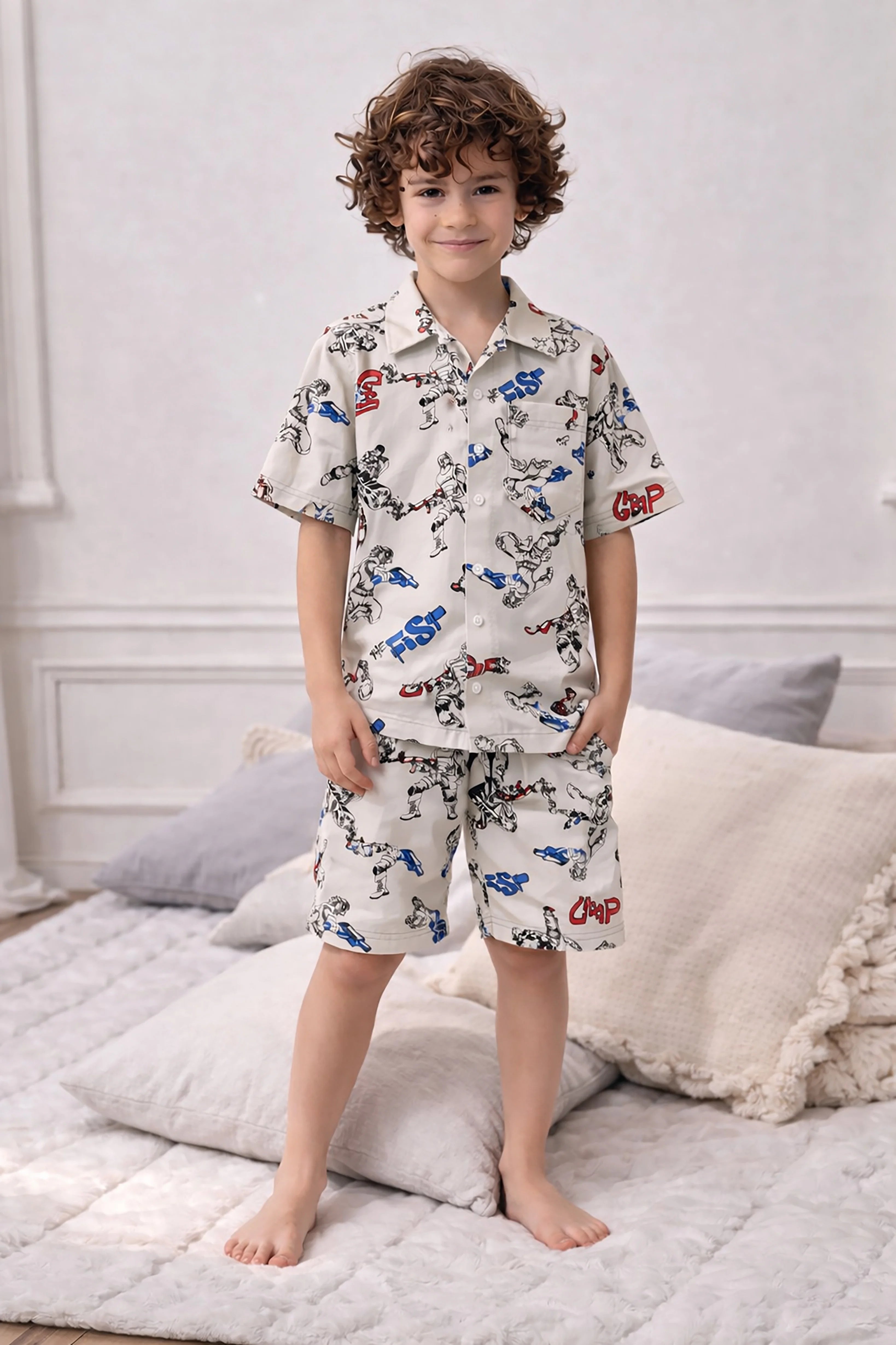 Ranger Kids Shorts Set (Cream)