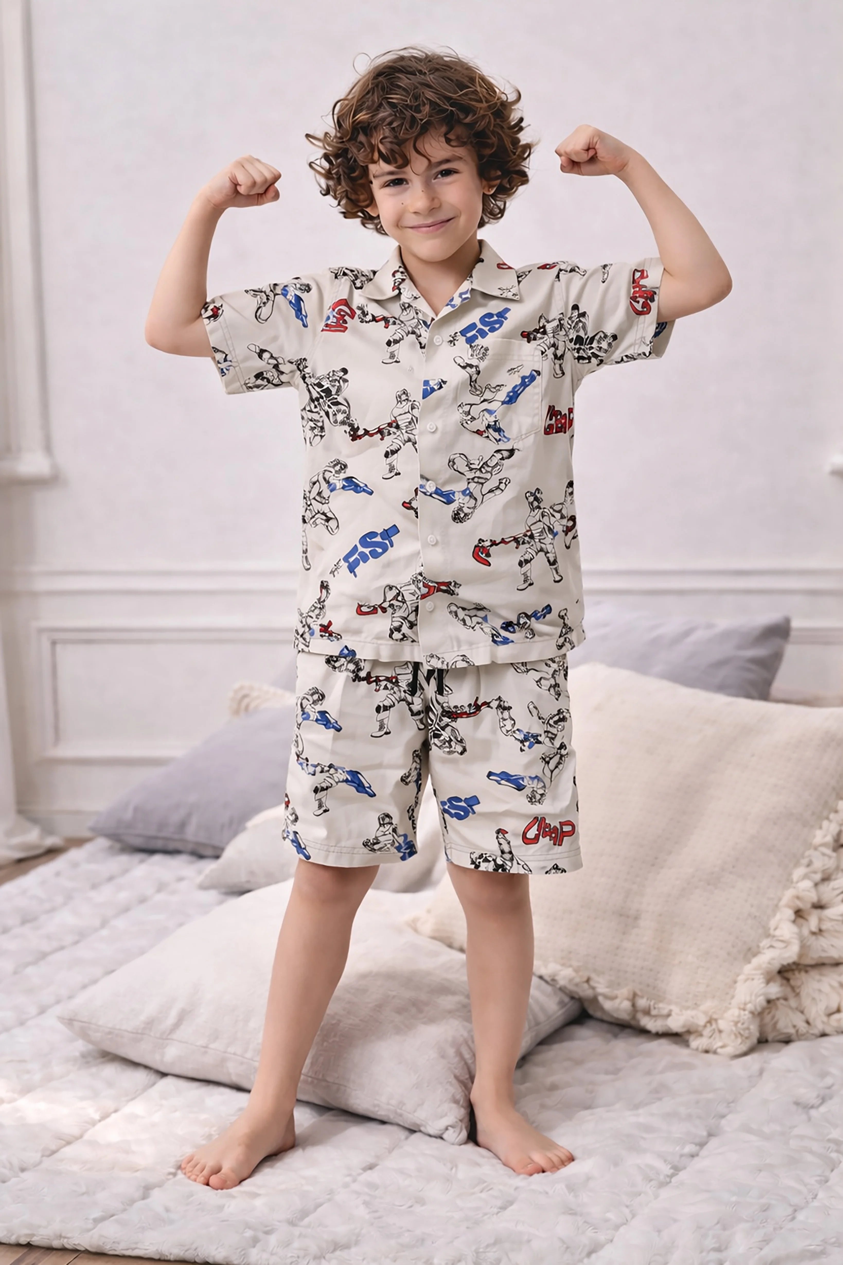 Ranger Kids Shorts Set (Cream)