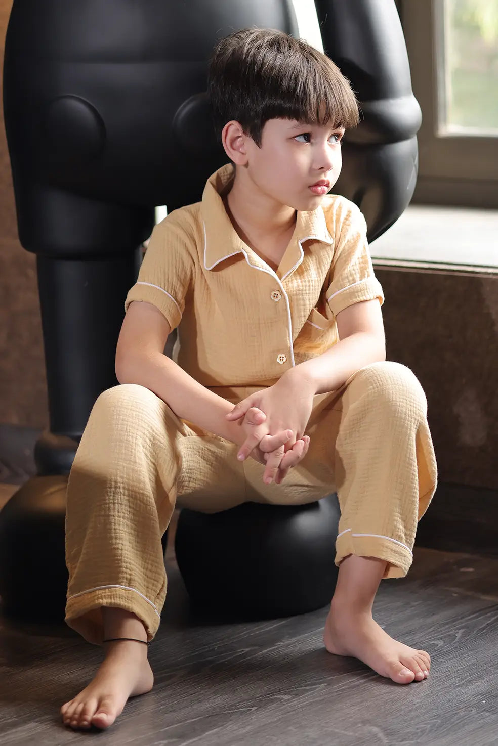 Sand_Crinkled_Muslin_Kids_Pyjama_Set_4.webp