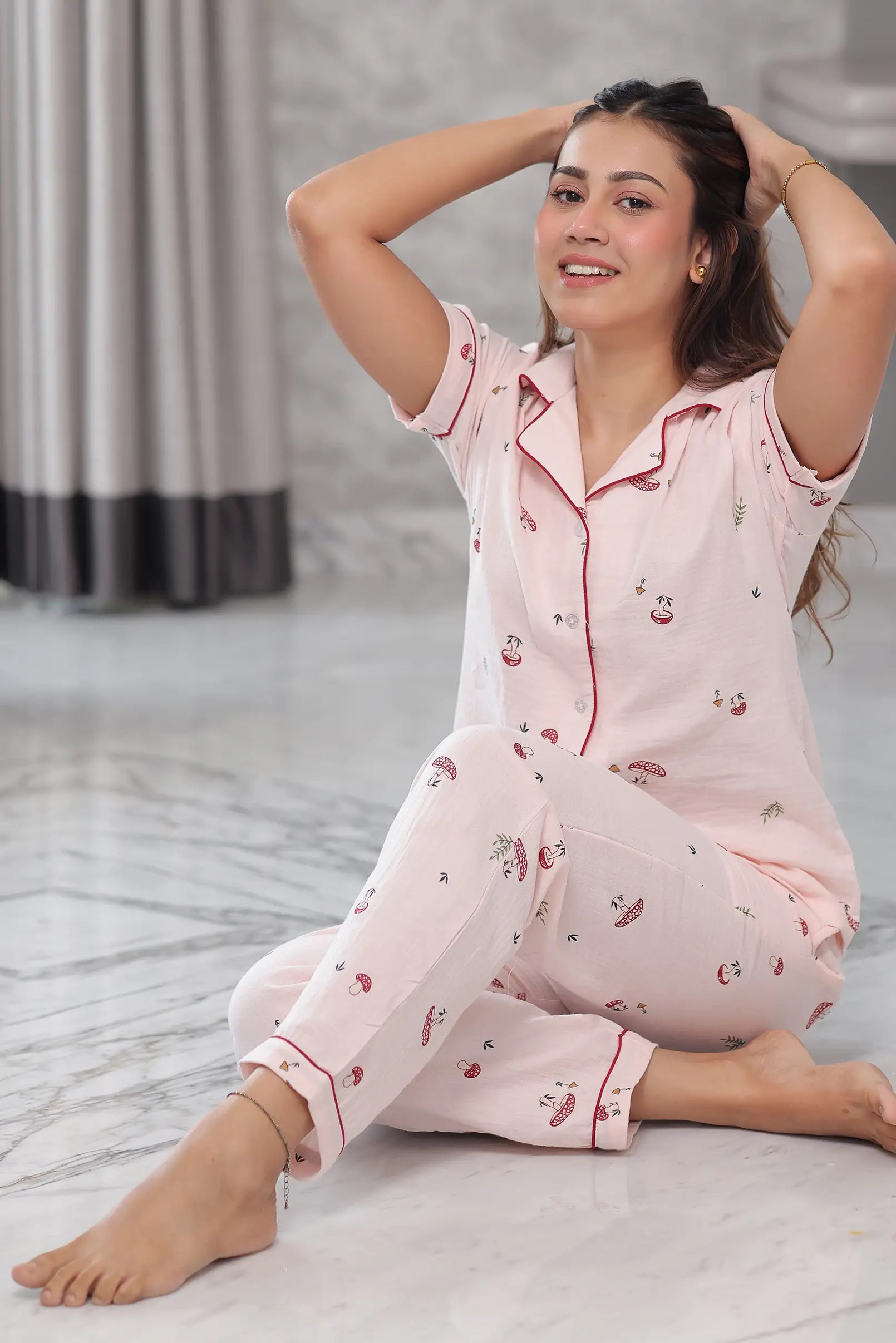 Shrooms Muslin Pyjama Set