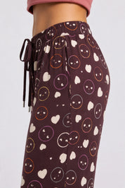 Smile & Hearts Printed Cotton Pyjama