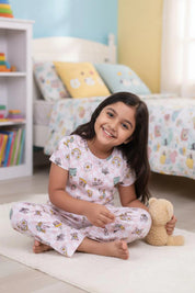 Summer Vibe Kids Unisex Nightwear Peach