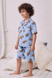 Tiger Kids Shorts Set (Indigo)