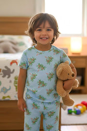Tropical Kids Unisex Nightwear Blue