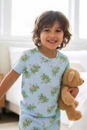 Tropical Kids Unisex Nightwear Blue