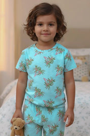 Tropical Kids Unisex Nightwear Green