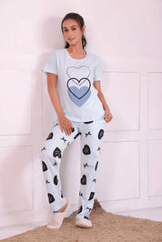Bows and Hearts T-shirt Pyjama Set - NapStory