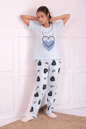 Bows and Hearts T-shirt Pyjama Set - NapStory