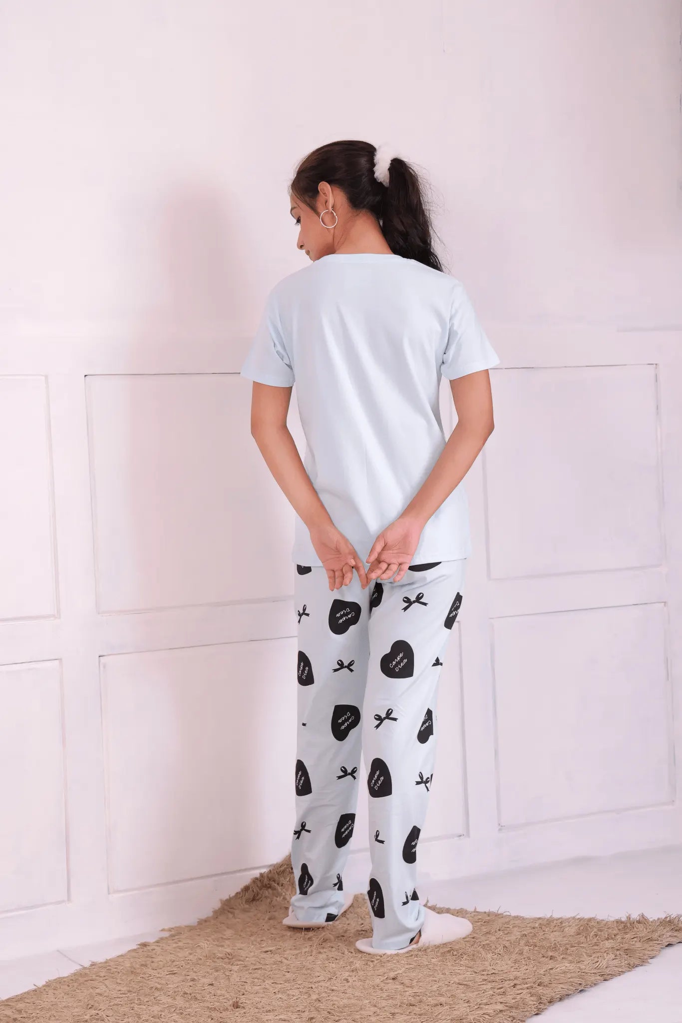 Bows and Hearts T-shirt Pyjama Set - NapStory