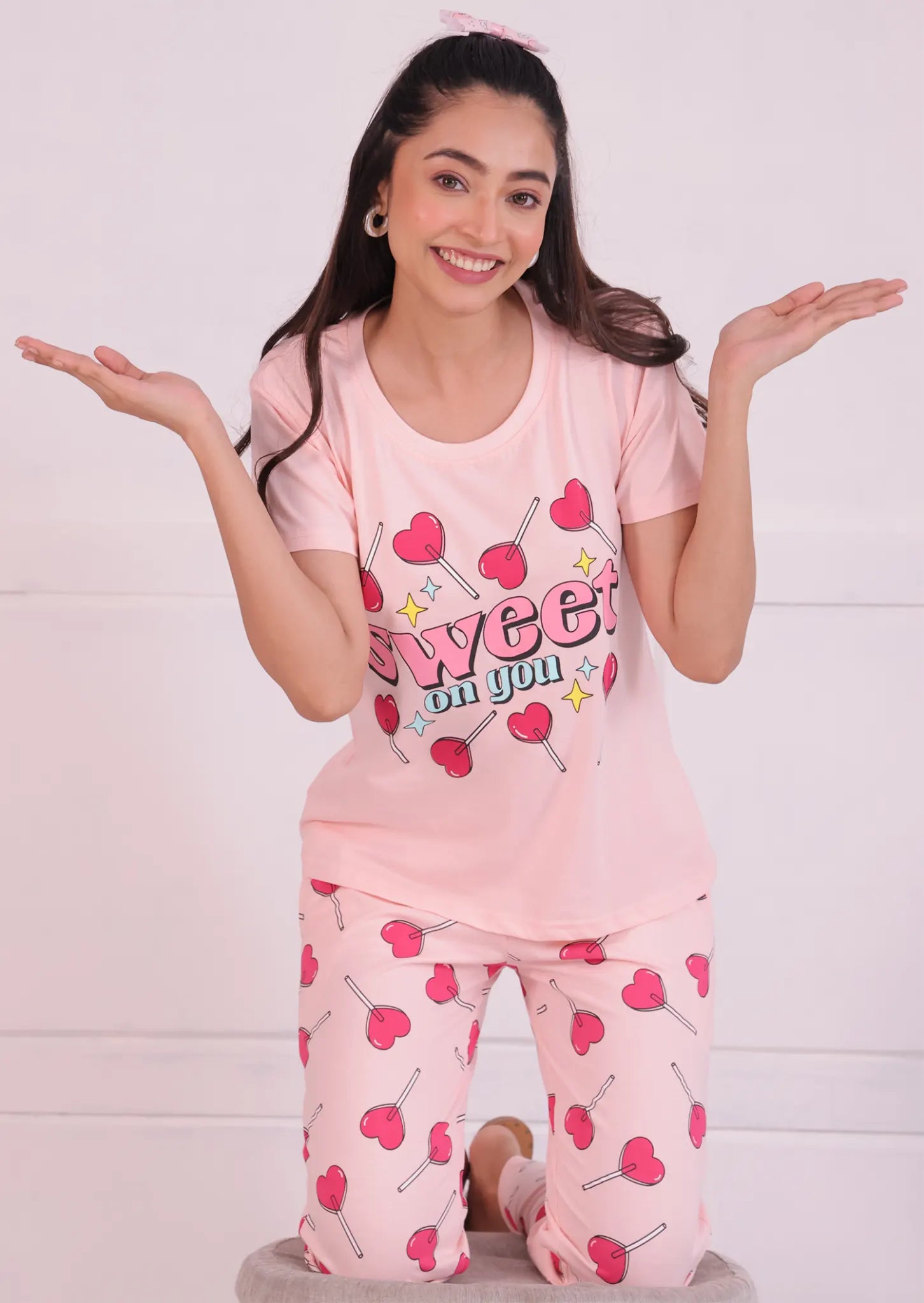 Heart Pop T-shirt Pyjama Set - NapStory