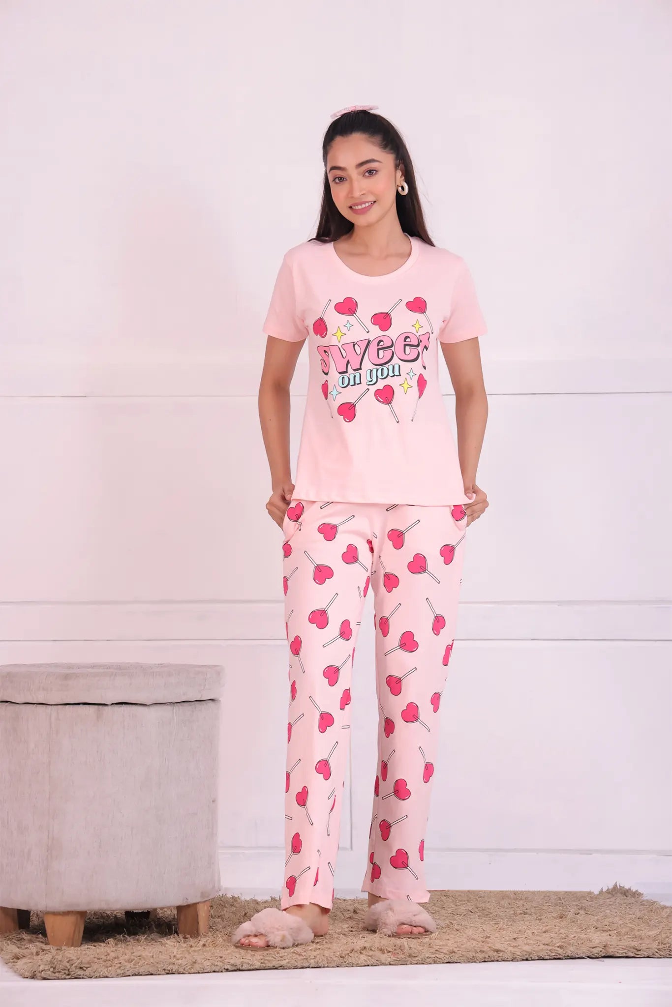 Heart Pop T-shirt Pyjama Set - NapStory