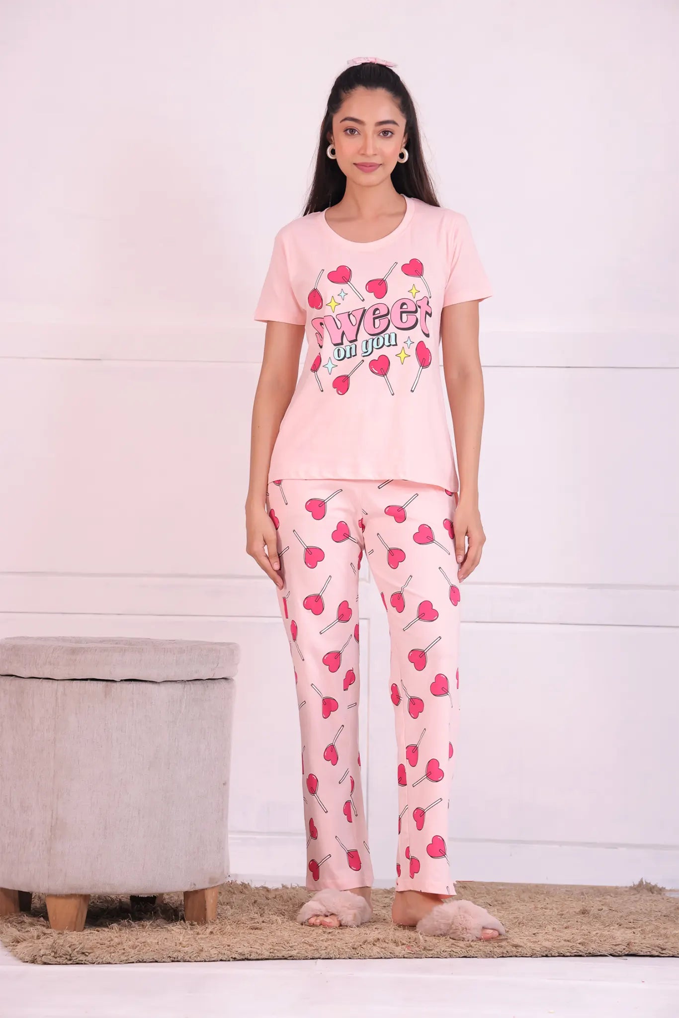 Heart Pop T-shirt Pyjama Set - NapStory